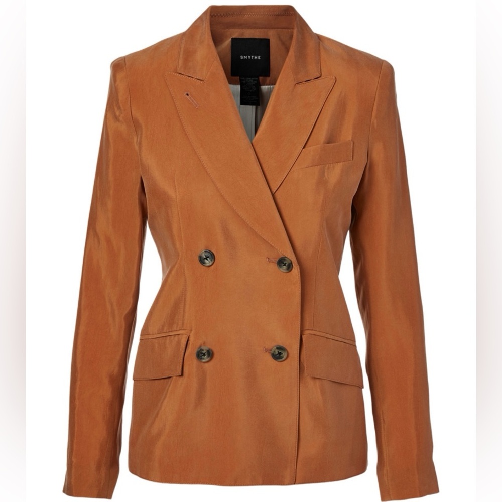 Smythe Double-Breasted Rust Blazer